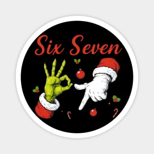 67 Meme Funny Slang - Christmas Grinch Santa hands Magnet